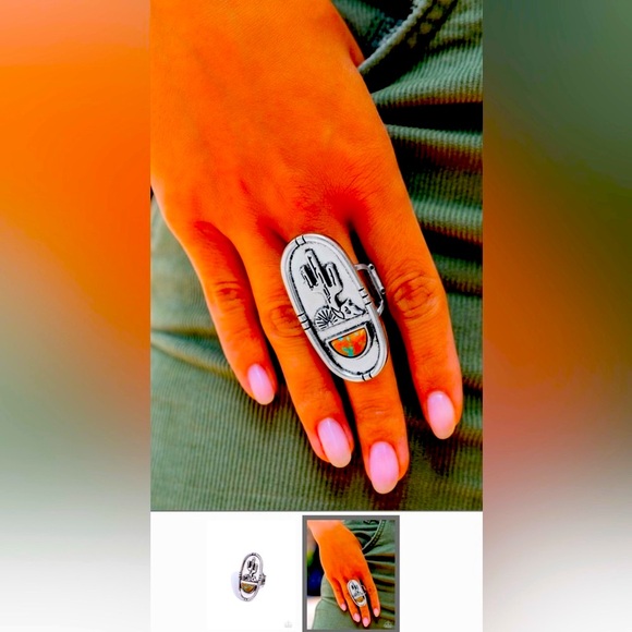 🔥🌵🔥 UNUSUAL❗️ PAPARAZZI “SOUTHWESTERN SKETCH” BROWN RING❗️🌵 - Picture 4 of 4